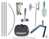 Swooper Banner Flag Hardware (Pole, Base, and Mount Options Available)