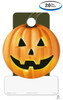 Precision Cut Hang Tags - Die Cut Orange Pumpkin Face Signs (20 per pack)