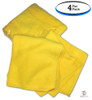Deluxe Plush Cloth Yellow Detailing Towel (4 Per Pack) 