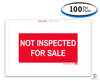 Not Inspected For Sale Stickers (100 Per Pack)