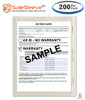 SaleSleeve® Window Document Holders - Clear Sleeves - 8.5" x 11" (Buyers Guide) (200 Per Box)