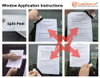 SaleSleeve® Elite Printable Exterior Labels - Window Application Instructions