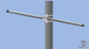 Metal Double Bracket For Pole (1 Inch Square x 76 Inches Long)