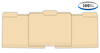 All 3 Tab Locations - Blank Manila Tab File Folders (100 Pack)