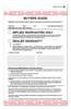 2-Part Adhesive Tape Buyers Guide - Implied Warranties (100 Per Pack) - FRONT