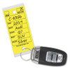 Yellow Donkey Key Tags (Laminated Self-Protecting Dealer Key Tags) (125 Per Box with Metal Rings)