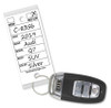 White Donkey Key Tags (Laminated Self-Protecting Dealer Key Tags) (125 Per Box with Metal Rings)