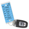 Blue Donkey Key Tags (Laminated Self-Protecting Dealer Key Tags) (125 Per Box with Metal Rings)