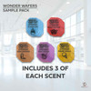 Wonder Wafers - Top 5 Scents Sample Pack of Air Fresheners (15 Pack)