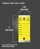 Genuine Versa-Tag® Key Tags (250 Per Box) - Measurements