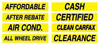 Slogan Automotive Window Stickers (Black Text on Yellow) (12 per pack)