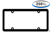 Vehicle License Plate Frames - Blank Black (250 Per Pack)
