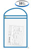 Blue Neon Stitched Work Order Job Ticket Holders (10 Per Pack)