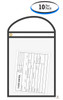 Black Stitched Work Order Job Ticket Holders (10 Per Pack)