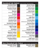 Custom License Plate Inserts Print Colors