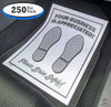 Double Poly-Coated Ridged Paper Floor Mats (250 Per Pack)