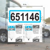 Consecutive Key Tags & Stock Stickers (125 Per Box)