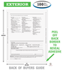 Custom Exterior Buyers Guide Measurements (100 Per Pack)