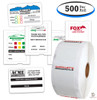 Custom Auto Service Reminder Sticker Labels (500 Per Roll)