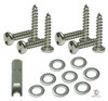 Tamper-Proof License Plate Mounting Kit – Complete Professional Security 17 Piece Set