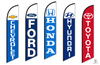 Swooper Banner Flags - Top Automotive Brands (1 Per Pack)