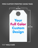 Mini Custom Printed Hang Tags - Full Color (40 Per Pack) - 5"x 9" Measurement