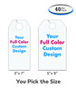 Mini Custom Printed Hang Tags - Full Color (40 Per Pack)