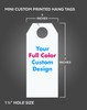 Mini Custom Printed Hang Tags - Full Color (40 Per Pack) - 3"x 7" Measurement