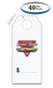 Mini Custom Printed Hang Tags - Full Color (40 Per Pack) - 3"x 7" Sample