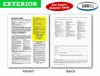 Exterior Buyers Guide - Massachusetts - Lemon Law Return Rights Window Stickers (100 Pack)