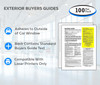 Exterior Buyers Guide - Massachusetts - Lemon Law Return Rights Window Stickers (100 Pack) - Bullet Points