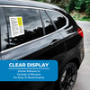 Exterior Buyers Guide - Massachusetts - Lemon Law Return Rights Window Stickers (100 Pack) - Clear Display