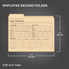 Employee Personnel Record - Manila 3 Tab Folders (24 Per Pack)