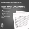 Printed Vehicle Deal Jackets (9" x 12") (Half Pack - 50 Per Pack) - Organized, Protected, Convenient