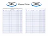 Daily Service Route Sheets (12" x 15") (Book of 50 or Pack of 100)