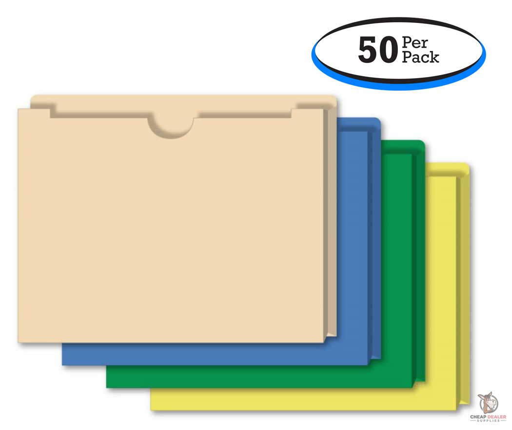 Expandable Heavy Duty Deal Jackets Blank Folders
