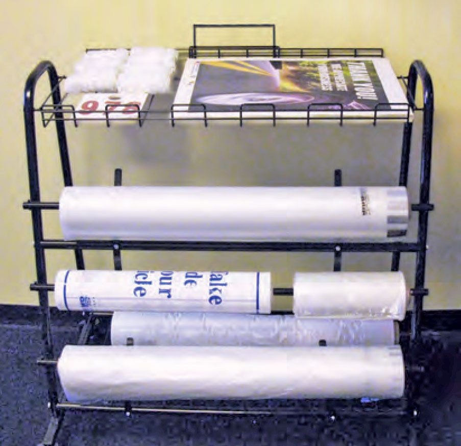 Deluxe Floor Mat Storage Dispenser Stand Car Dealers