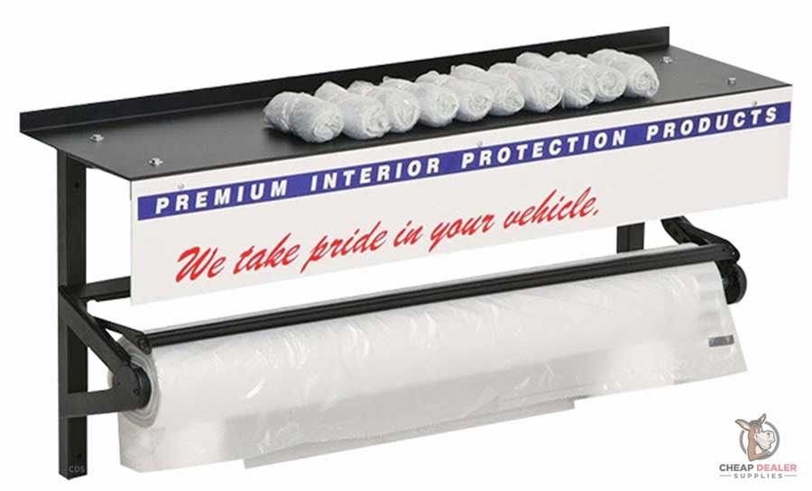 Automotive Seat Covers Wall Mount Storage Dispenser