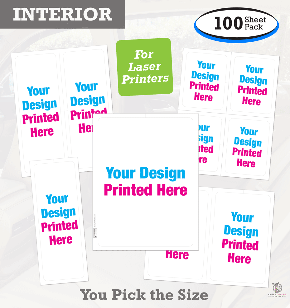 Custom Addendum Window Stickers