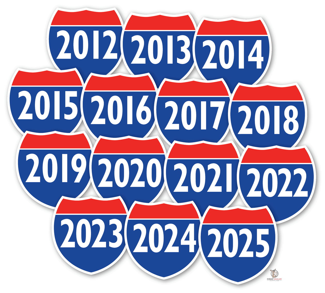 Interstate Signs Year Window Stickers | Car Dealers
