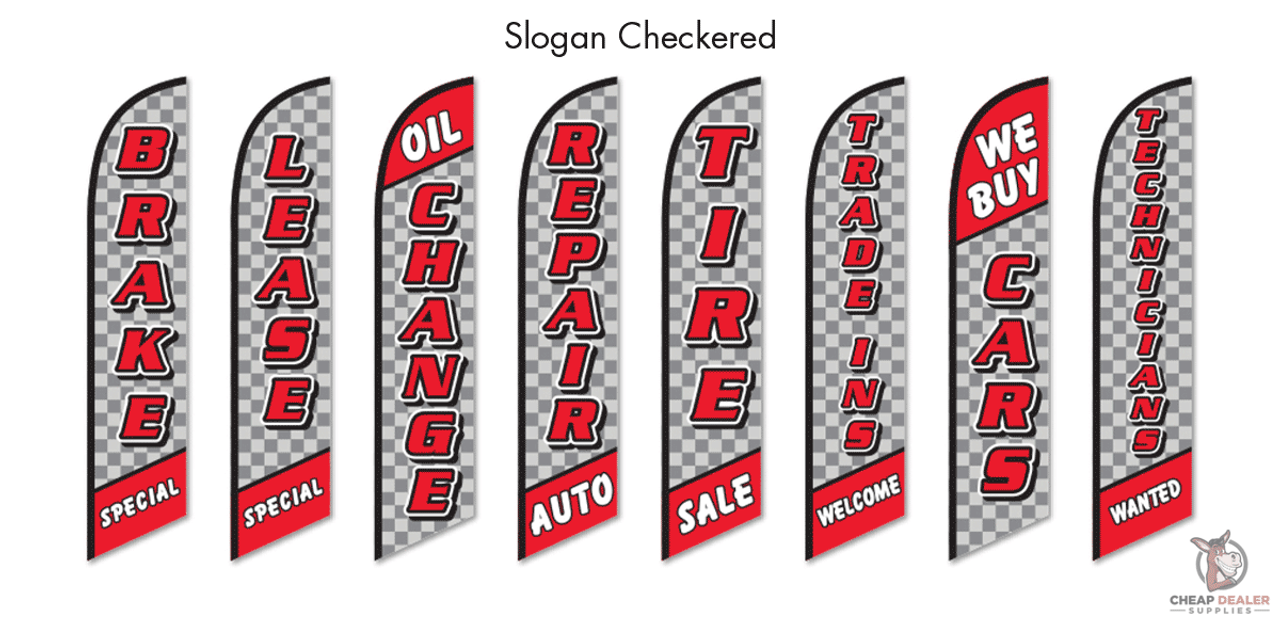 Swooper Banner Flags Brands Slogans Car Dealers
