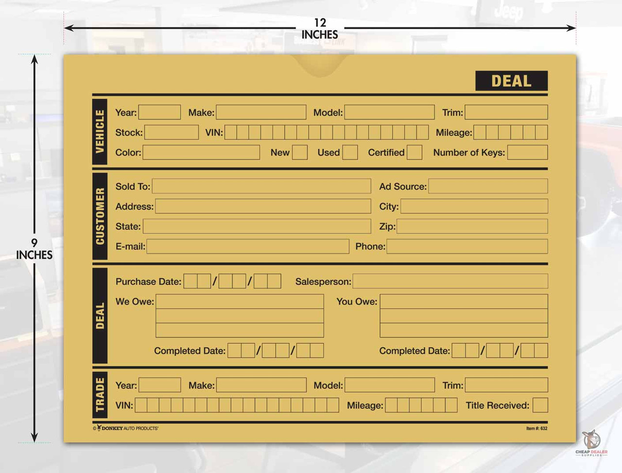 Modern Style Printed Vehicle Deal Jackets Car Dealers