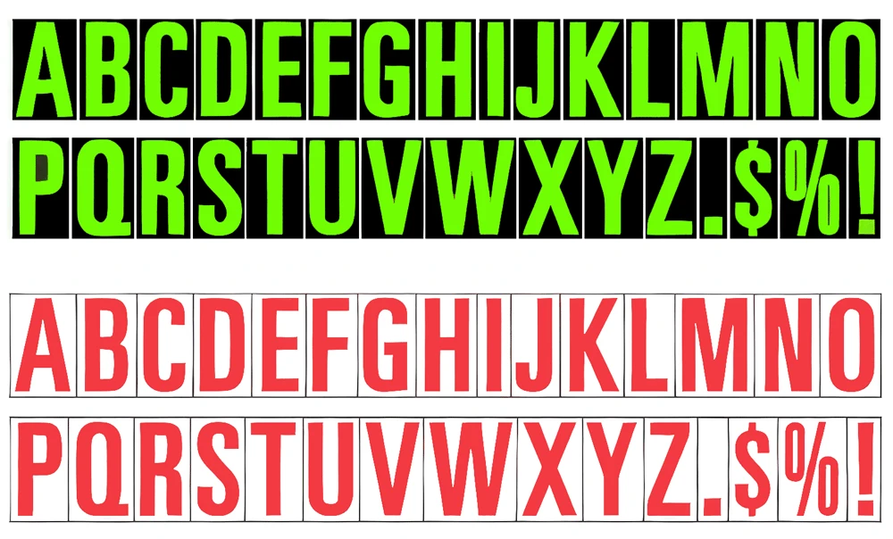 Decal Vehicle Letters Windshield Alphabet Stickers | Adhesive Vinyl Letters