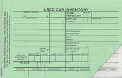 #796 Used Car Inventory Card (2-part)