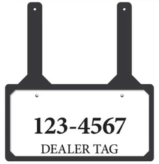Rubber Demo License Plate Holder - Main Display