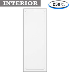 Plain White Addendum Stickers - Adhesive - 4-1/4" x 11" (250 per pack) (8300-1)