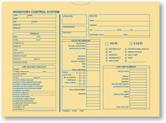 Inventory Control Deal Envelope - Motorcycle, Boat, RV, other (100 shrink wrapped) (5440-100)