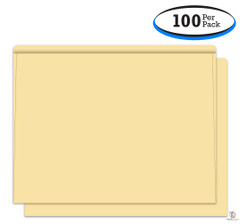 Buff Plain Blank Heavy Duty Deal Envelopes Deal Jackets (100 Pack)