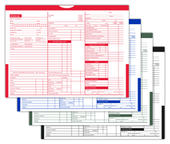 Printed Color Top Detailed Deal Envelopes Deal Jackets - Red, Blue, Green, Black (500 per box)