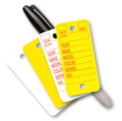 Economical Plastic Key Tags Replacement Labels | Auto Dealer Supplies